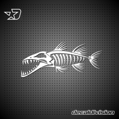 Barracuda Skeleton Sticker
